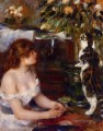 Pierre Auguste Renoir Mujer con un gato